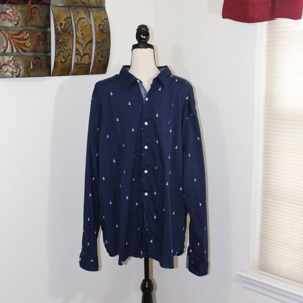 Nautica, Classic Fit Stretch long sleeve shirt